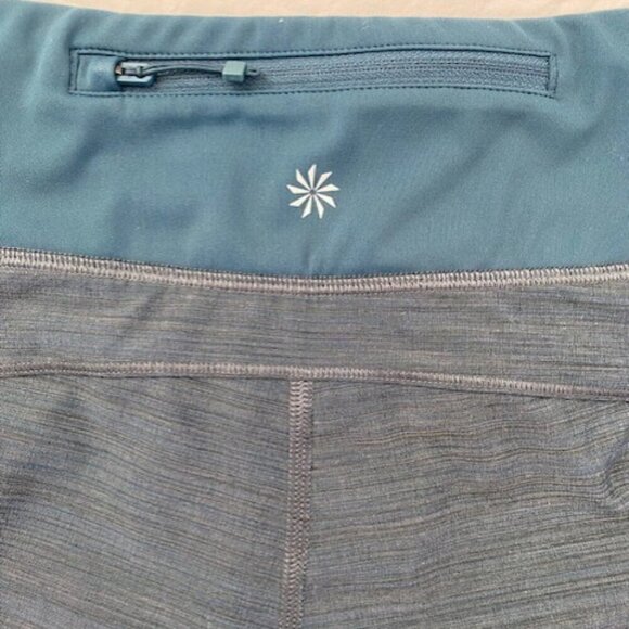 ATHLETA Run With It Textured 3.5in Teal Running Shorts XS - Picture 10 of 11